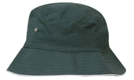 Headwear Bucket Hat With Sandwich Trim Brushed Heavy Sports Twill *no Sandwich* X12 - City Workwear